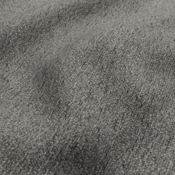 Brunswick Fabric - Mid Grey by black-grey plain velvet-chenille fabric from Wemyss