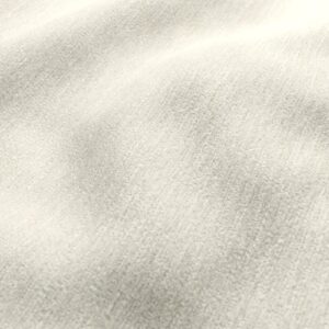 white plain velvet-chenille fabric from Wemyss