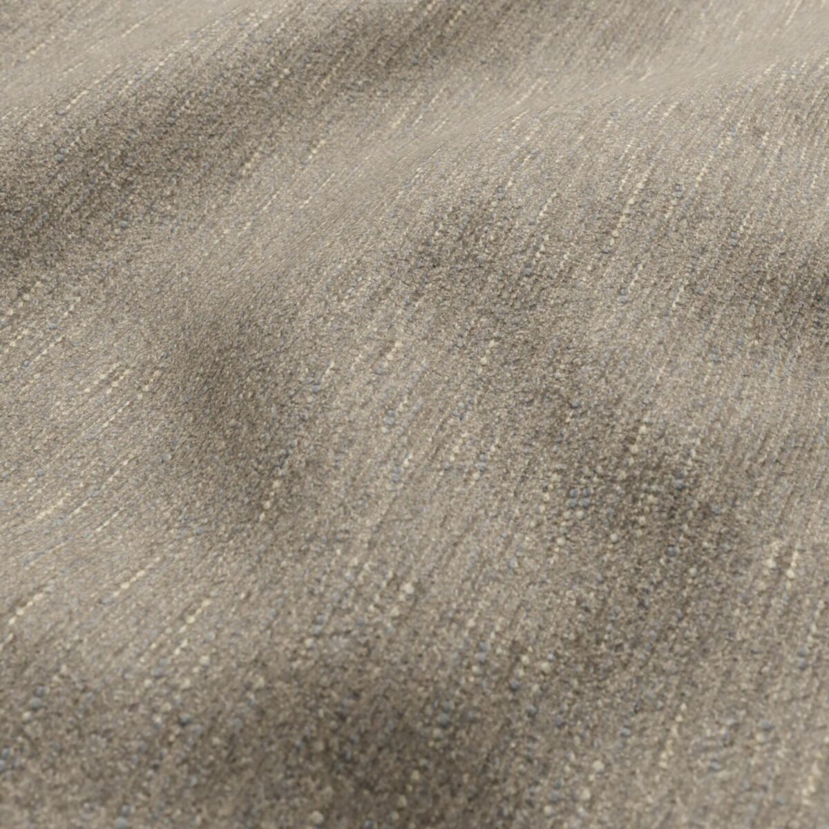 Brunswick Fabric - Pebble by neutral plain velvet-chenille fabric from Wemyss