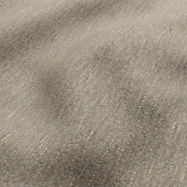 Brunswick Fabric - Pebble by neutral plain velvet-chenille fabric from Wemyss
