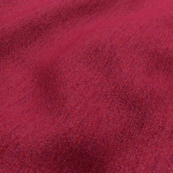 Brunswick Fabric - Flamingo by pink plain velvet-chenille fabric from Wemyss