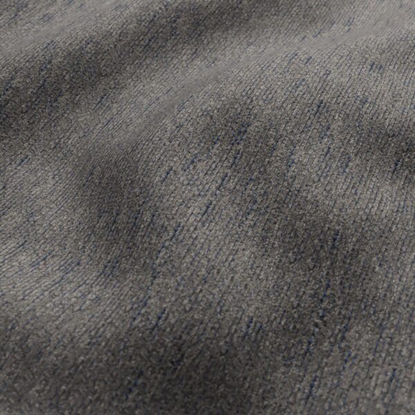 Brunswick Fabric - Slate Grey by blue plain velvet-chenille fabric from Wemyss