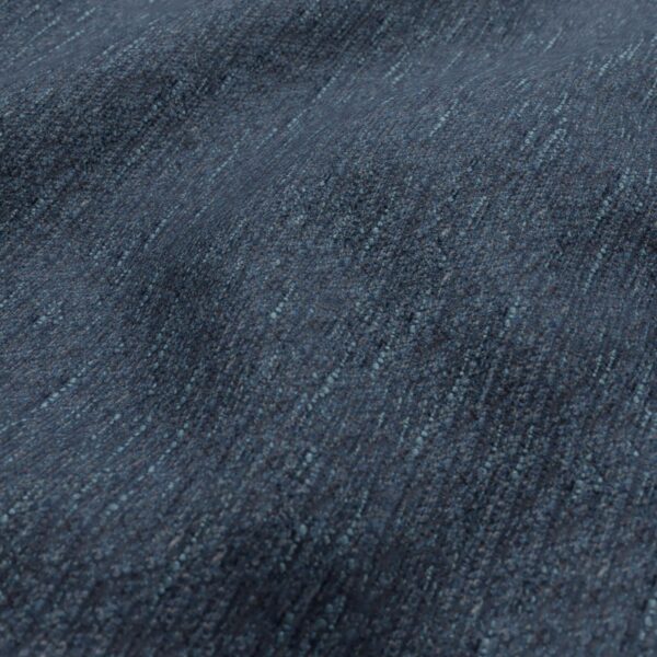 Brunswick Fabric - Denim by blue plain velvet-chenille fabric from Wemyss