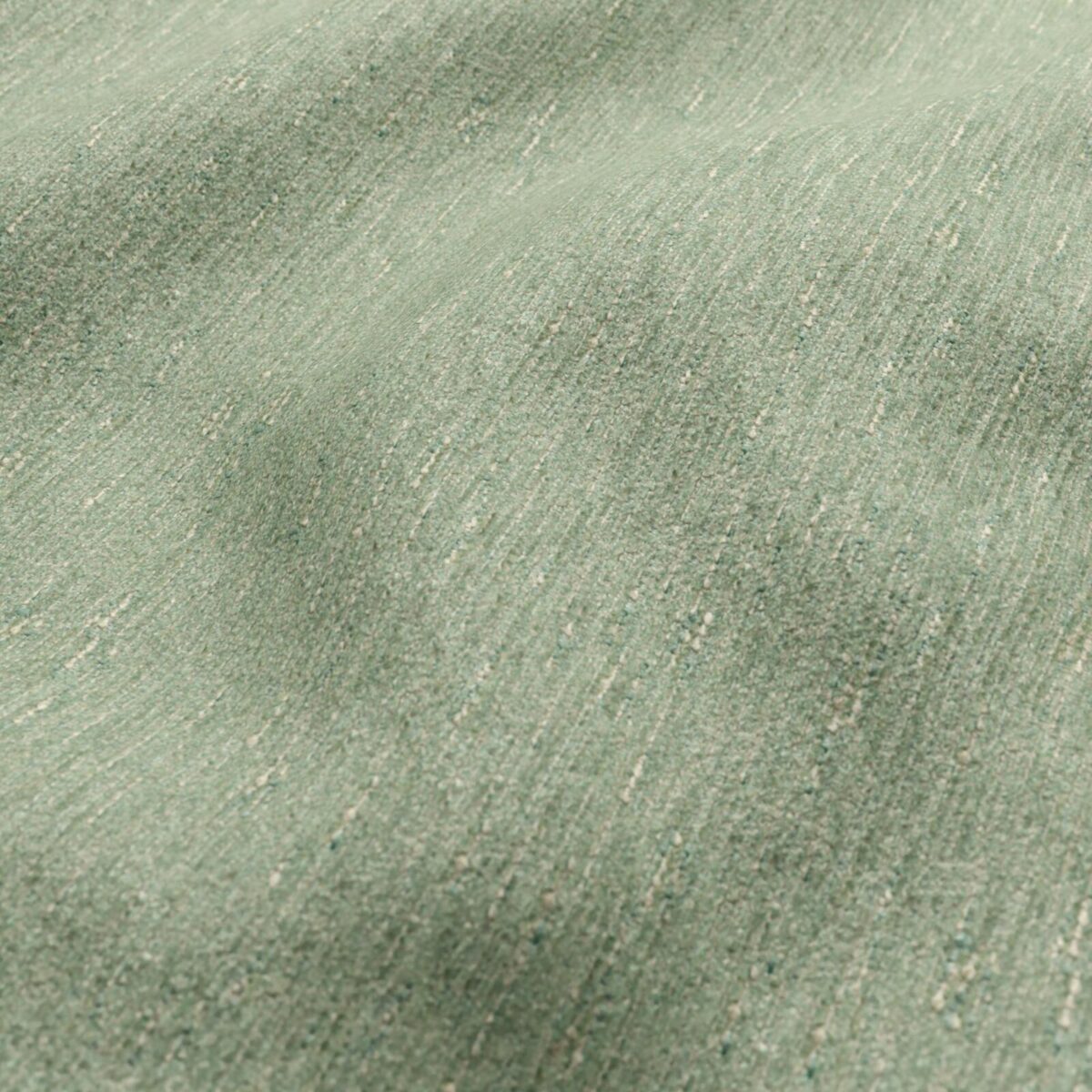 Brunswick Fabric - Sage by green plain velvet-chenille fabric from Wemyss