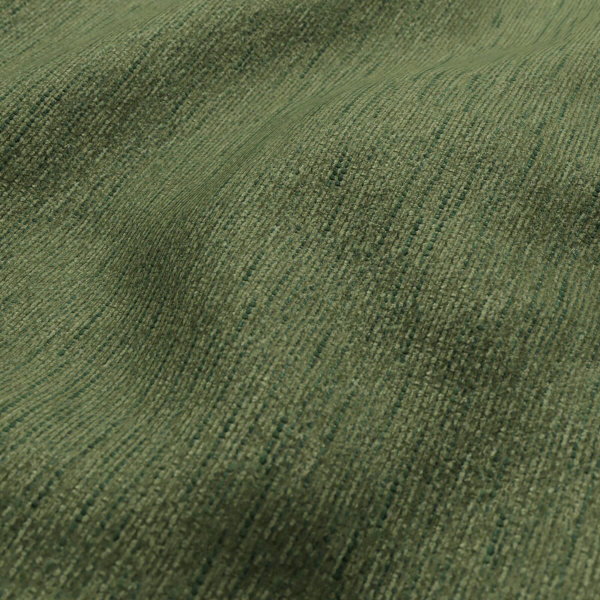 Brunswick Fabric - Jungle by green plain velvet-chenille fabric from Wemyss