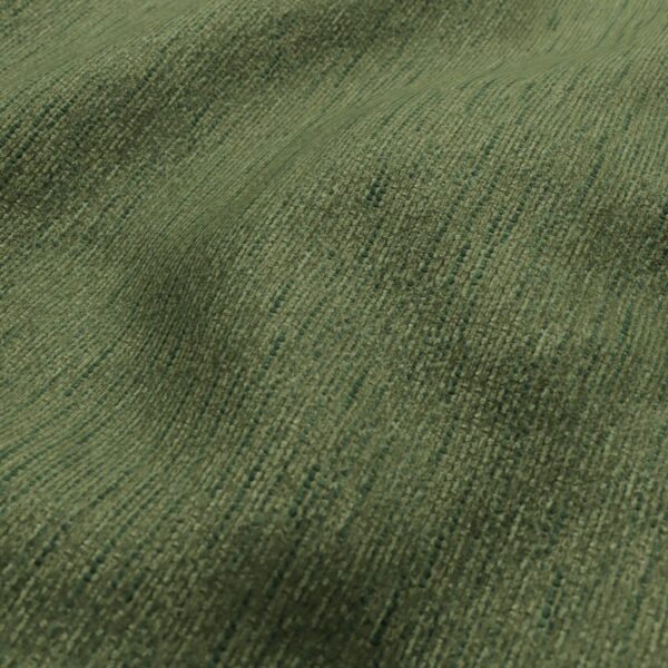Brunswick Fabric - Jungle by green plain velvet-chenille fabric from Wemyss