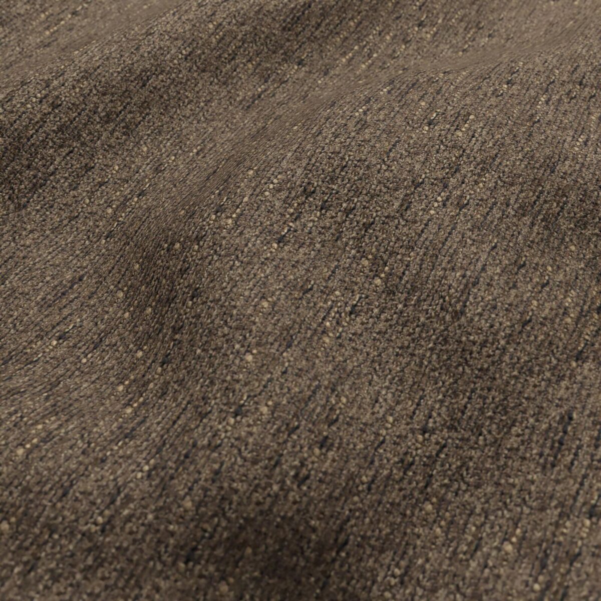 Brunswick Fabric - Truffle by brown plain velvet-chenille fabric from Wemyss