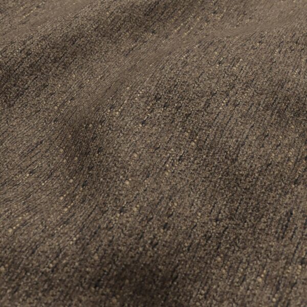 Brunswick Fabric - Truffle by brown plain velvet-chenille fabric from Wemyss