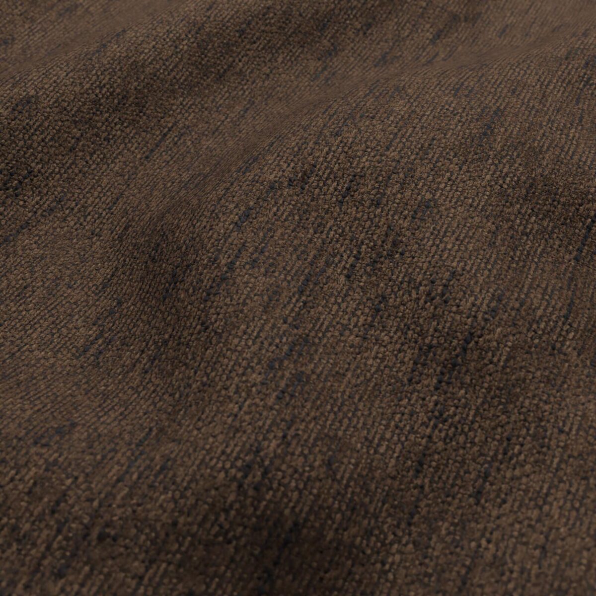 Brunswick Fabric - Chocolate by brown plain velvet-chenille fabric from Wemyss