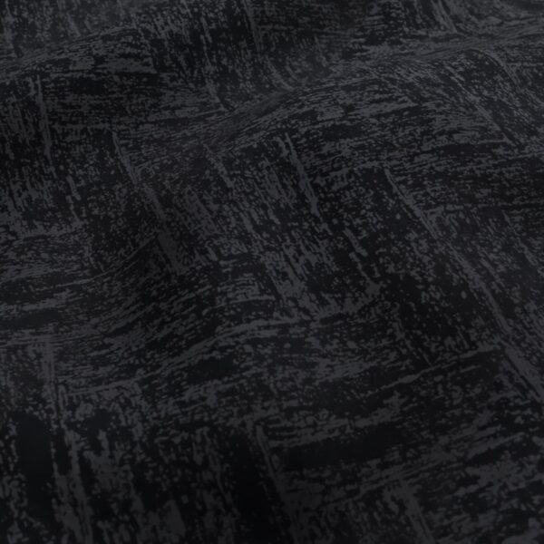 Andreas Fabric - Onyx by black-grey geometric velvet-chenille fabric from Wemyss