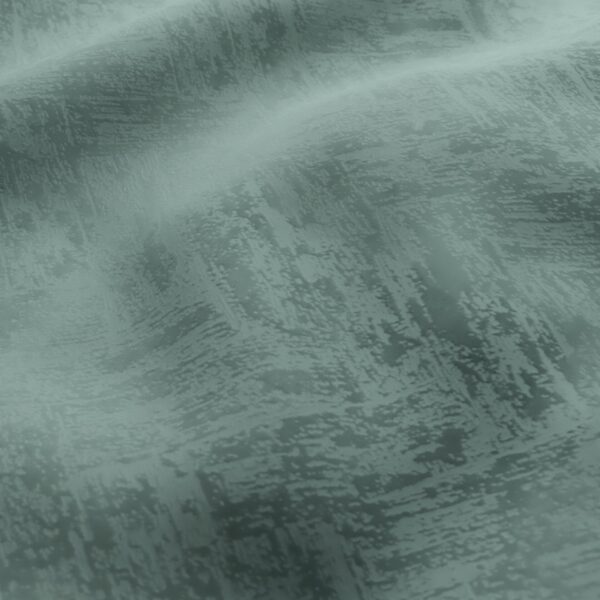 green geometric velvet-chenille fabric from Wemyss