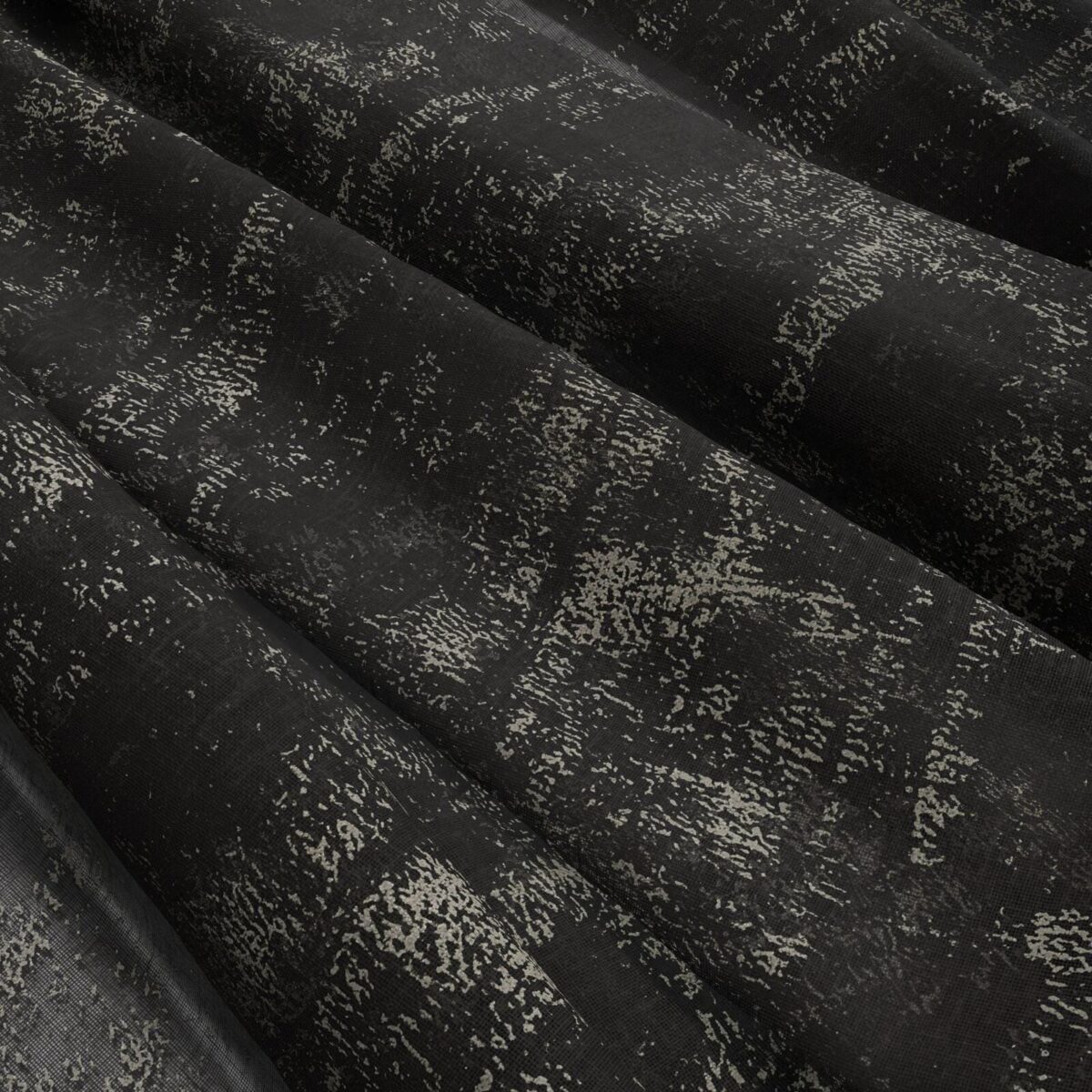 black-grey plain voile-sheer fabric from Wemyss