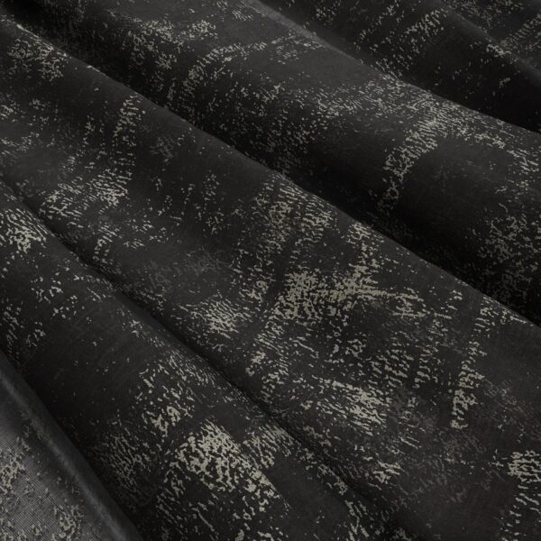 Ariana Fabric - Smoke by black-grey plain voile-sheer fabric from Wemyss