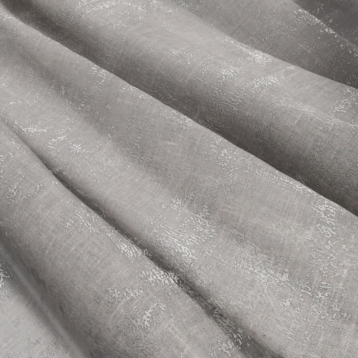 Ariana Fabric - Dove by black-grey plain voile-sheer fabric from Wemyss