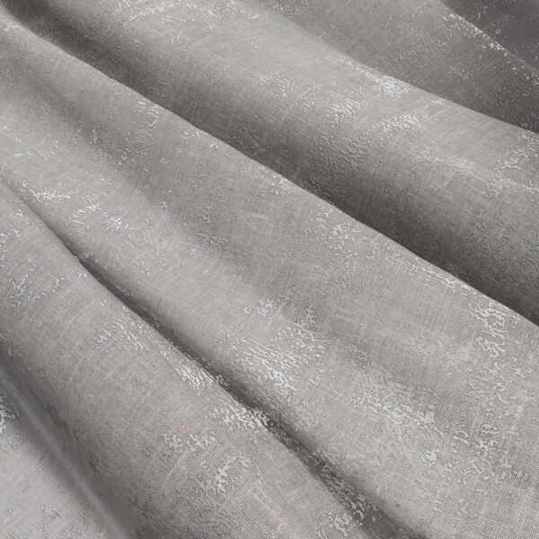 Ariana Fabric - Dove by black-grey plain voile-sheer fabric from Wemyss