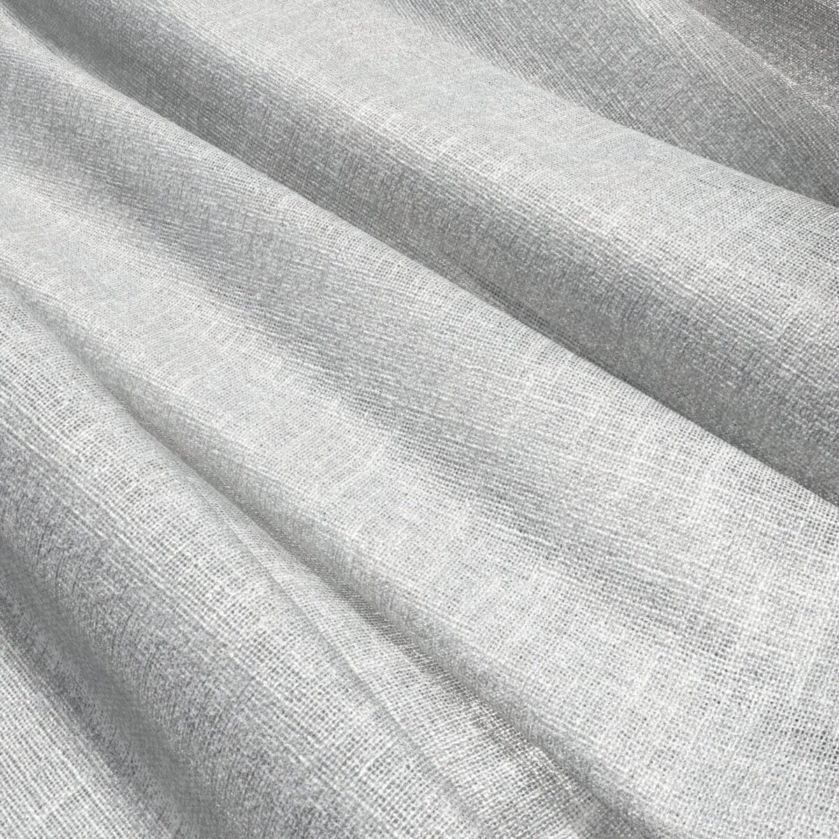 Globe Fabric - Opal by black-grey plain voile-sheer fabric from Wemyss