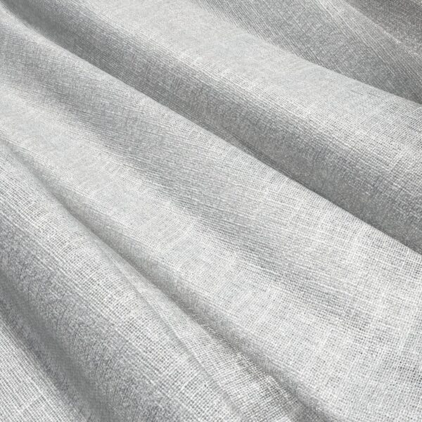 Globe Fabric - Opal by black-grey plain voile-sheer fabric from Wemyss