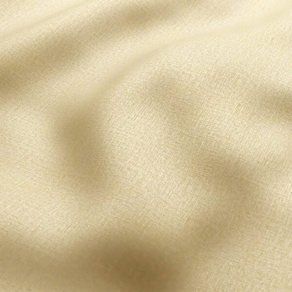 Nina Fabric - Champagne by yellow plain woven fabric from Wemyss