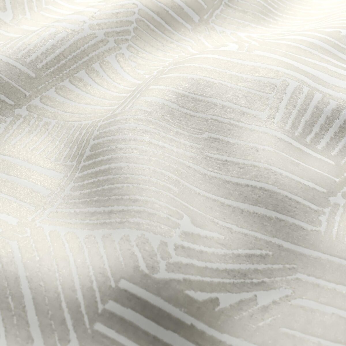 Pierre Fabric - Angora by white geometric jacquard fabric from Wemyss