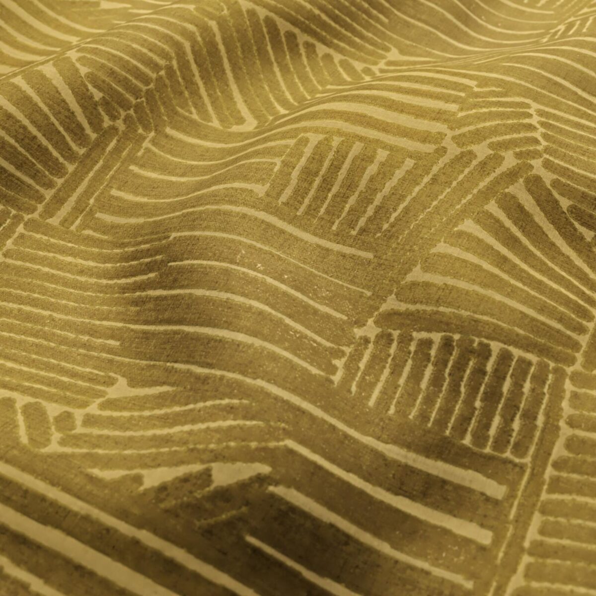 Pierre Fabric - Medallion by yellow geometric jacquard fabric from Wemyss