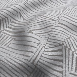 black-grey geometric jacquard fabric from Wemyss
