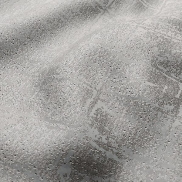 Torrens Fabric - Mercury by black-grey geometric jacquard fabric from Wemyss