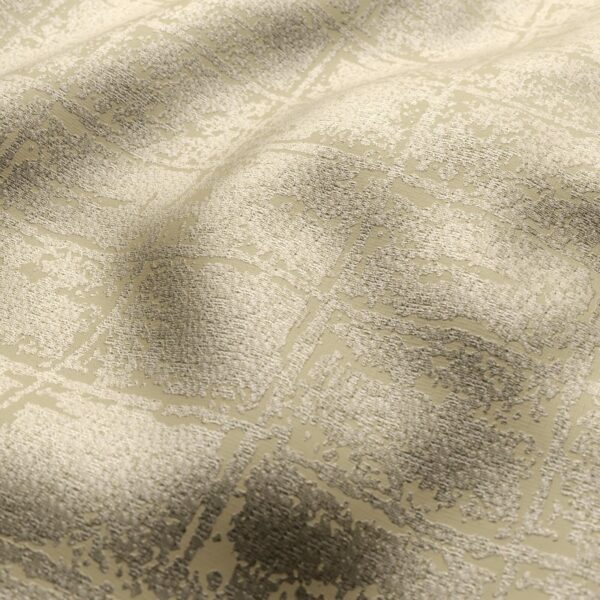 Torrens Fabric - Gold by yellow geometric jacquard fabric from Wemyss