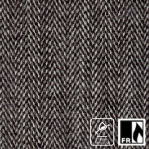 black-grey striped jacquard fabric from Wemyss
