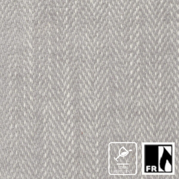black-grey striped jacquard fabric from Wemyss