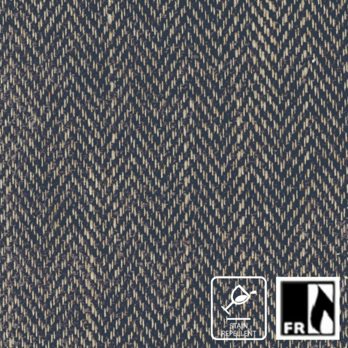 blue striped jacquard fabric from Wemyss