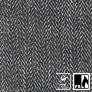 blue striped jacquard fabric from Wemyss