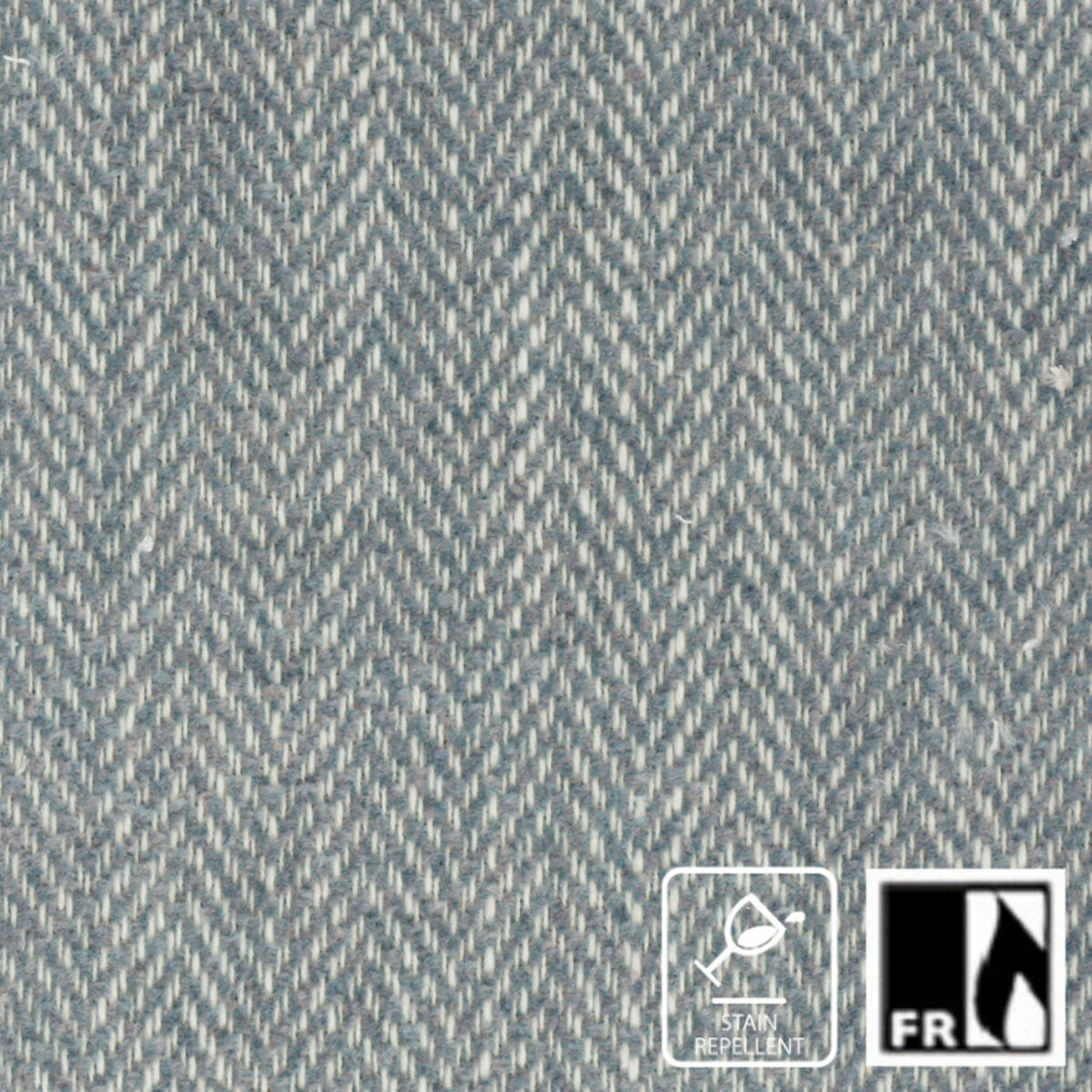 Moore Fabric - Shoal by blue striped jacquard fabric from Wemyss