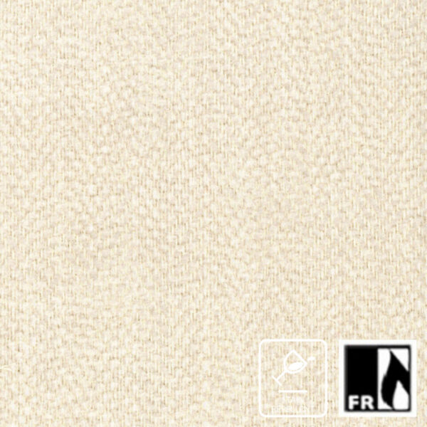 Moore Fabric - Baby Powder by white striped jacquard fabric from Wemyss