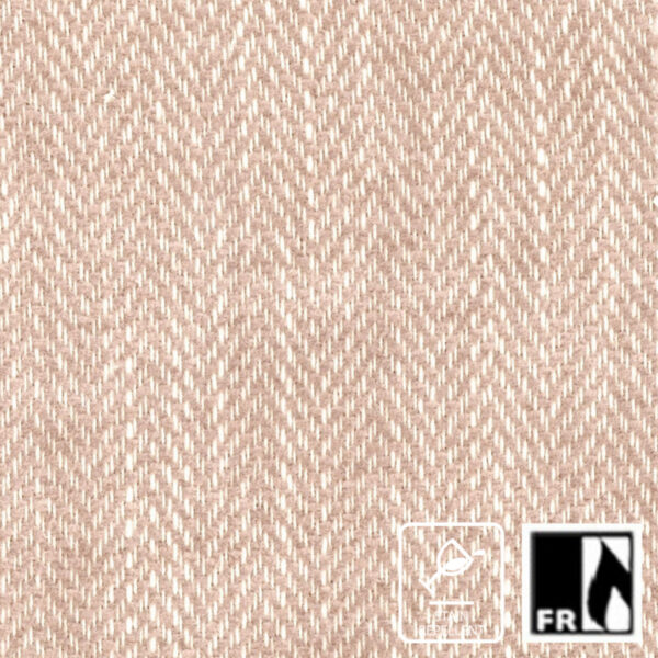 pink striped jacquard fabric from Wemyss