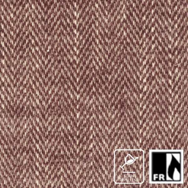 Moore Fabric - Grape by purple striped jacquard fabric from Wemyss