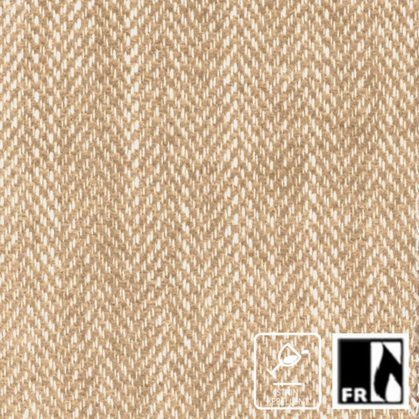 yellow striped jacquard fabric from Wemyss