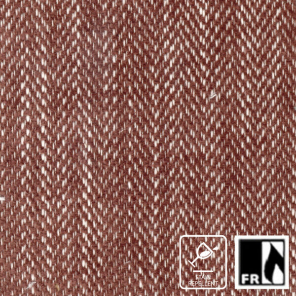 brown striped jacquard fabric from Wemyss