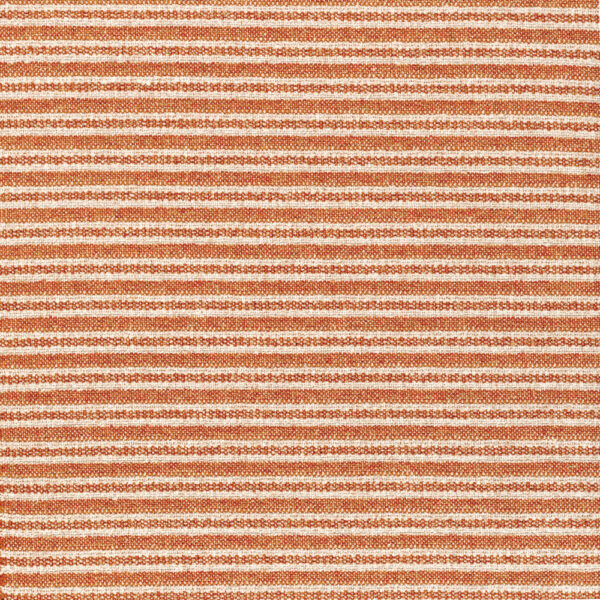 Padstow Fabric - Tiger by orange striped jacquard fabric from Wemyss