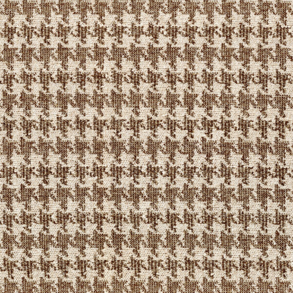 Polzeath Fabric - Cocoa by brown checked jacquard fabric from Wemyss