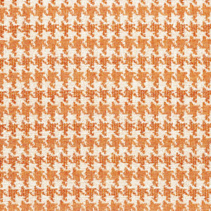 orange checked jacquard fabric from Wemyss