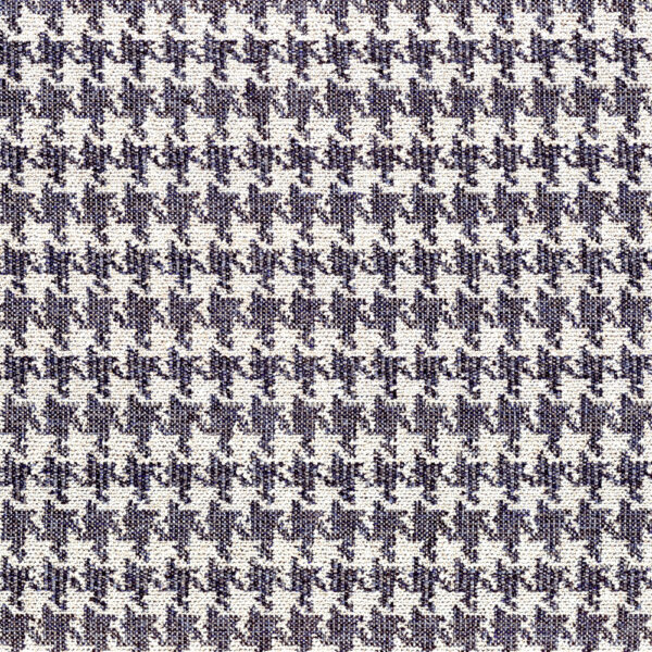 Polzeath Fabric - Oxford Blue by blue checked jacquard fabric from Wemyss