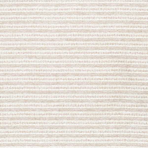 Padstow Fabric - Champagne by white striped jacquard fabric from Wemyss