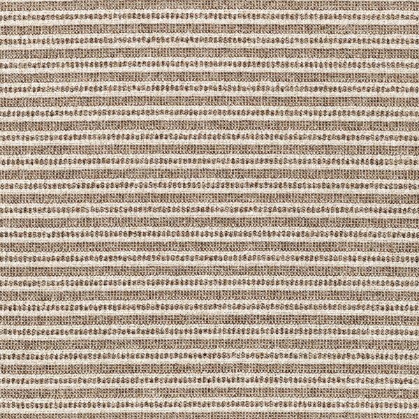 Padstow Fabric - Taupe by brown striped jacquard fabric from Wemyss