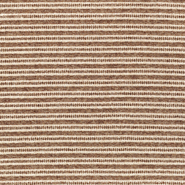 Padstow Fabric - Cocoa by brown striped jacquard fabric from Wemyss