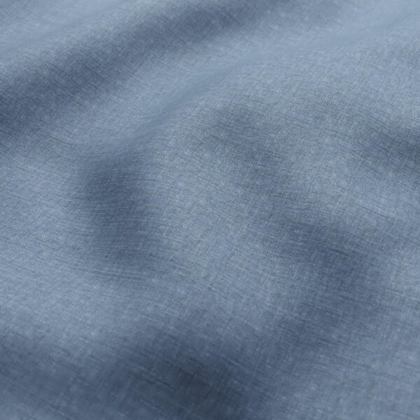 Ramblas Fabric - Jean by blue plain woven fabric from Wemyss