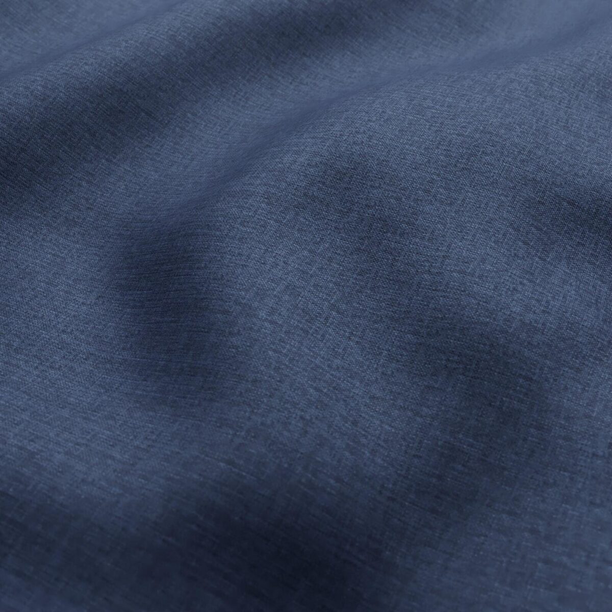 Ramblas Fabric - Navy by blue plain woven fabric from Wemyss