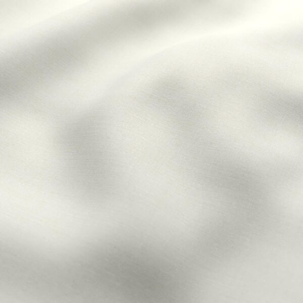 Ramblas Fabric - Vanilla by white plain woven fabric from Wemyss