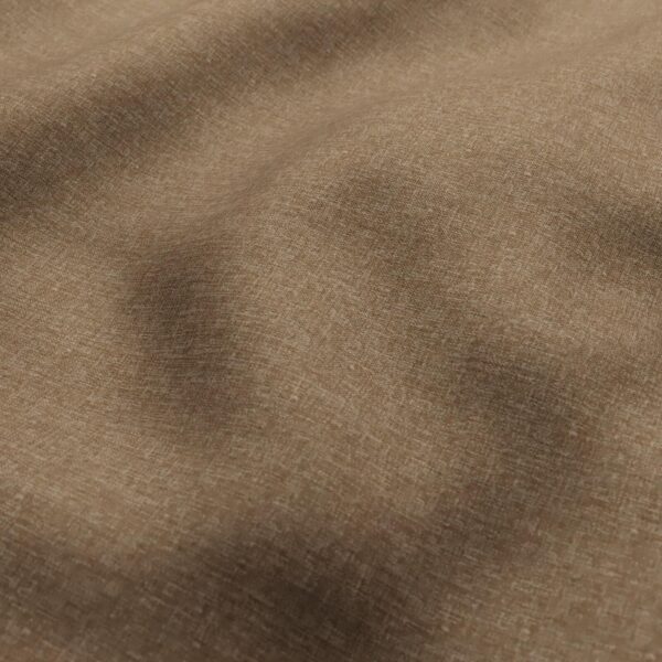 Ramblas Fabric - Truffle by brown plain woven fabric from Wemyss