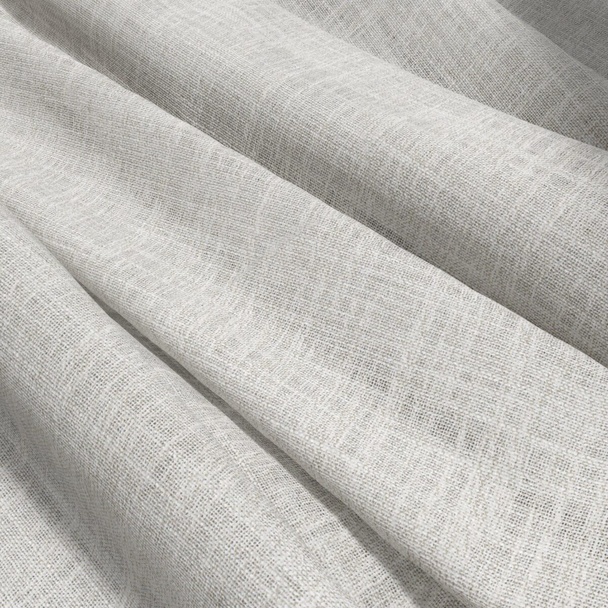 Cara Fabric - Stone by black-grey plain voile-sheer fabric from Wemyss