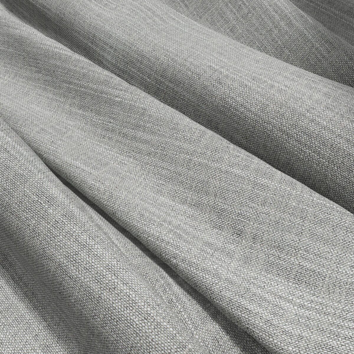 Cara Fabric - Granite by black-grey plain voile-sheer fabric from Wemyss